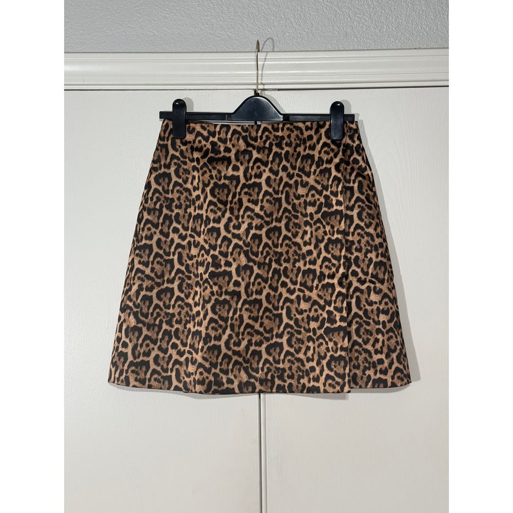 NWT J. Crew Sz 4 Collection Leopard-print wrap skirt in Duchese Satin  $128 - Picture 2 of 11